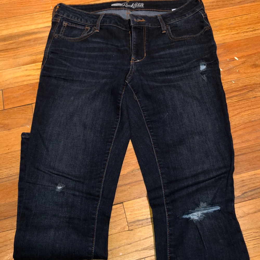 Old Navy Rockstar dark jean with stretch